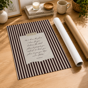 Striped Jeremiah Christian Wall Art Duo, Vintage Nursery Scripture Prints - Format: Rolled Canvas
