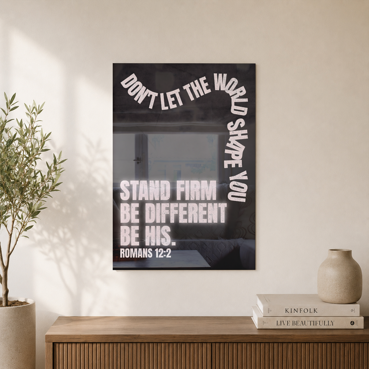 Teen Boy Christian Wall Art, Minimalist Scripture Room Poster - Format: Unframed Paper Poster