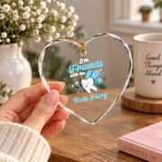 Tooth Fairy Dental Assistant Job Gift Decoration Glass Ornament - Material: Heart Glass Ornament