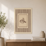 Vintage Cowboy Nursery Wall Art Bucking Bronco Sketch Western Baby Boy Poster - Format: Unframed Paper Poster